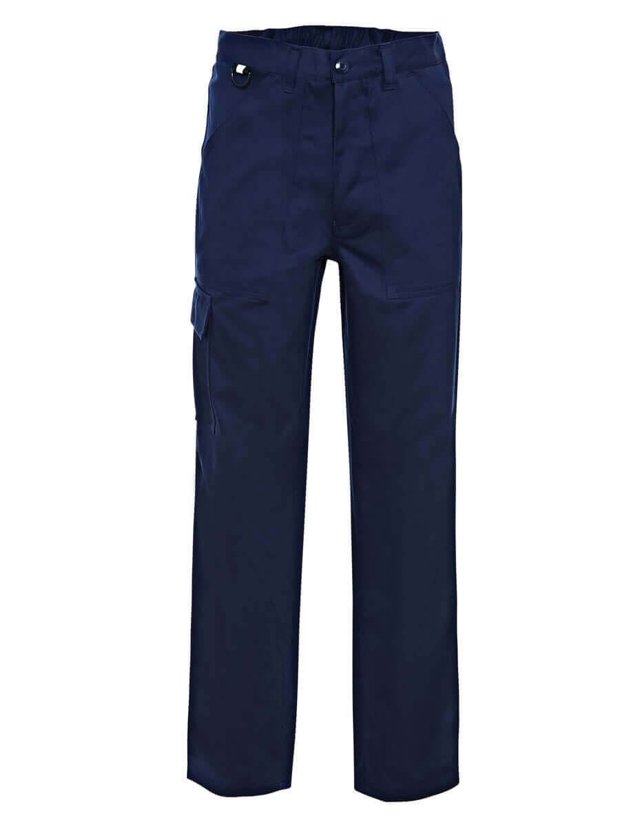 Marineblaue Bundhose mit Cargotaschen und Knopfverschluss