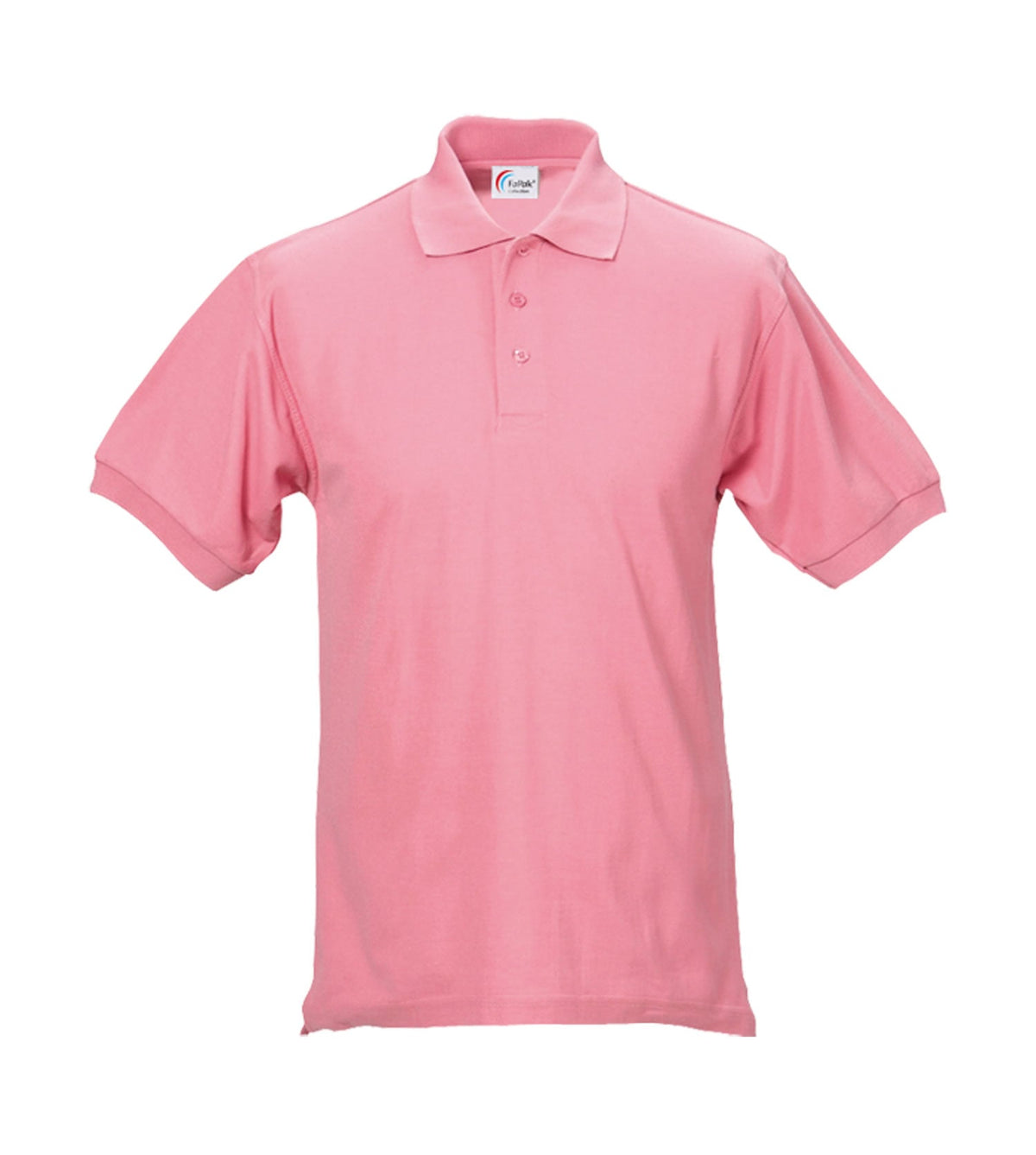 Rosa Polohemd mit kurzem Arm, Knopfleiste und Kragen