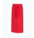 Roter Vorbinder mit Bindeband, 80 x 100 cm