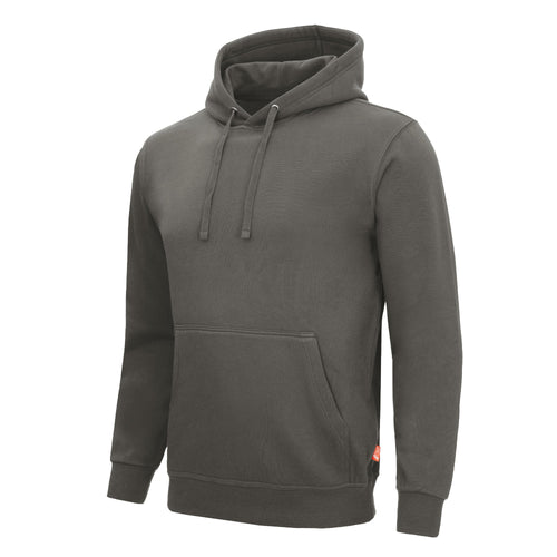 Herren-Sweatshirt mit Kapuze, dunkelgrau, Kängurutasche und Tunnelzug