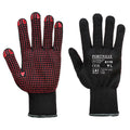 Handschuhpaar mit PVC-Noppen, schwarze Handschuhe, PORTWEST A110