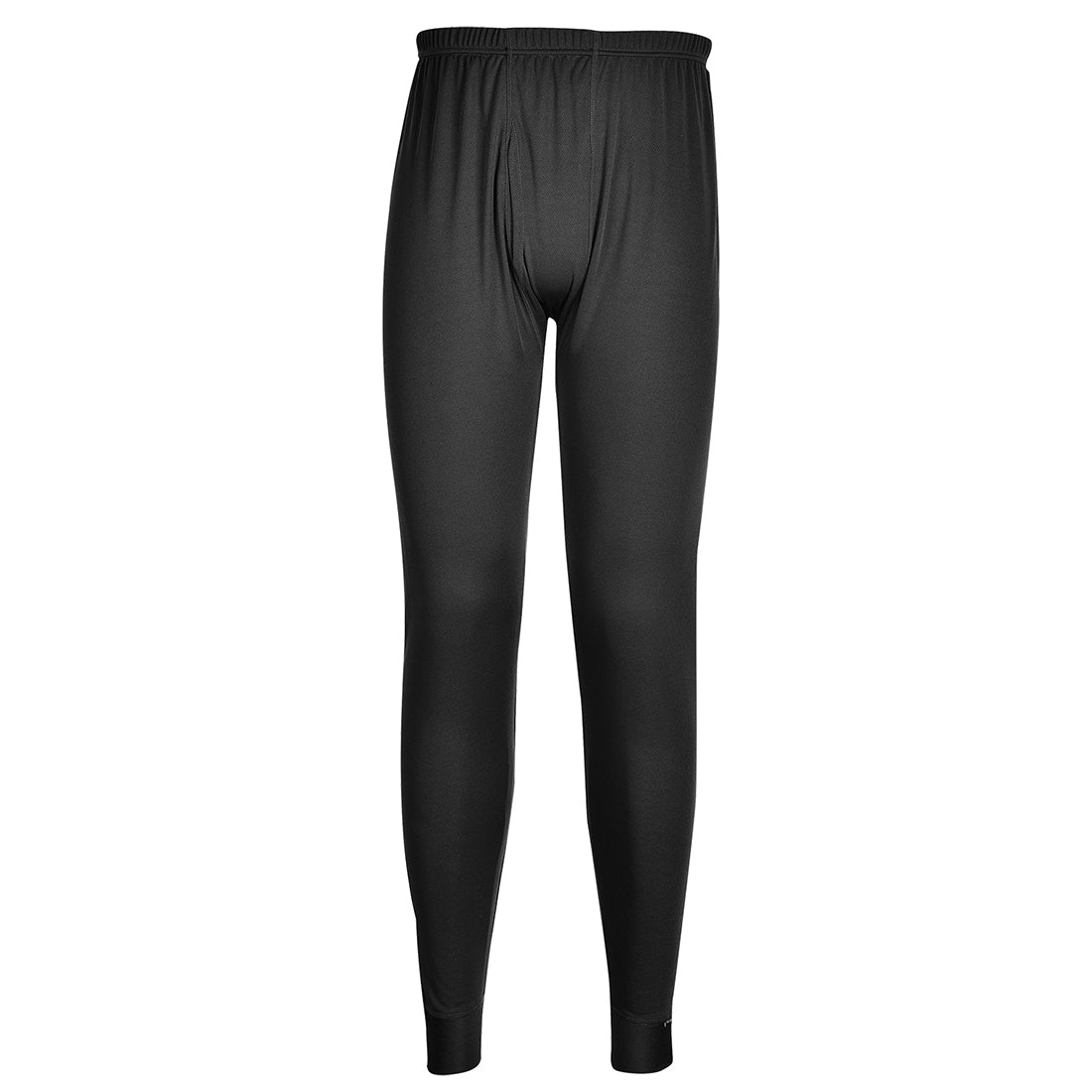 Thermo-Unterziehleggings in Schwarz mit elastischem Bund und schmalem Bein