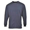 Thermo-Baselayer-Shirt mit Rundhalsausschnitt, langarm, dunkelblau