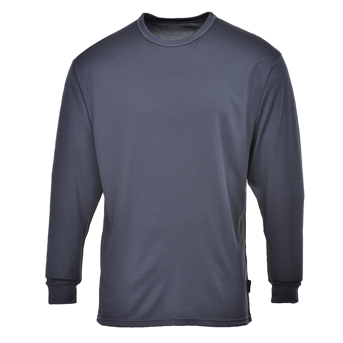 Thermo-Baselayer-Shirt mit Rundhalsausschnitt, langarm, dunkelblau