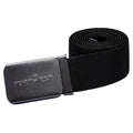 Elastischer Arbeitsgürtel mit schwarzem Textilband und PORTWEST Metallschnalle