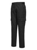 Combat-Bundhose mit schlanker Passform, schwarze Cargo-Hose mit Knopf-Zipp und Beintaschen