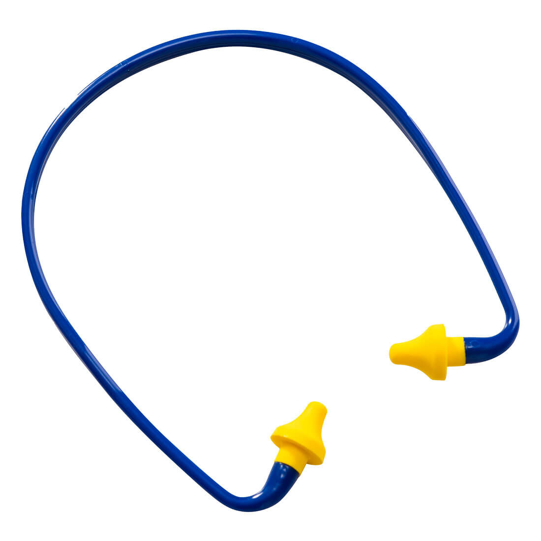 Gehörschutzstöpsel mit blauem Band, gelbe Ohrstöpsel