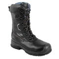 Portwest Sicherheitsstiefel, schwarzes Obermaterial, Schnürung, gepolsterter Schaft, Profilsohle