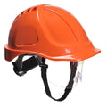Industrieschutzhelm mit Kinnriemen, orange