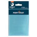Portwest PW66 Ersatzscheibe für Schweißhelm, blaue Schutzscheibe in Verpackung