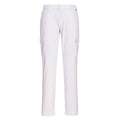 Portwest Stretch-Combat-Hose in Weiß mit Cargo-Taschen und Knöcheltasche