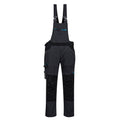 Latzhose mit Brustlatz, verstellbaren Trägern, Front- und Beintaschen (blau akzentuiert)