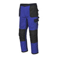 Portwest Arbeitshose Dresden TX32: dunkelblaue Hose mit schwarzen Cargotaschen