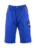 TMG Herren-Arbeitsshort kornblau mit Knopfverschluss, Gürtelschlaufen und Schubtasche